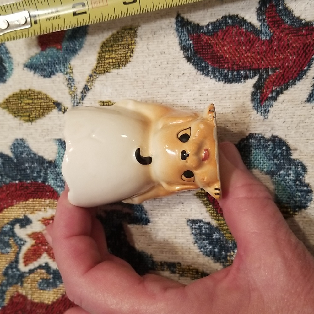 Vintage Puppy Dog Cracked Egg Anthropomorphic Egg Cup - Picture 8 of 11
